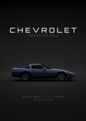 Chevrolet Corvette C4 ZR-1 Blu