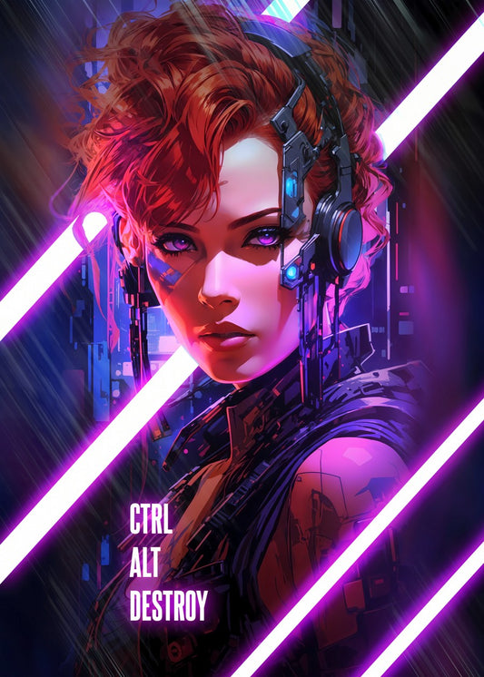 Neon Cyberpunk Girl