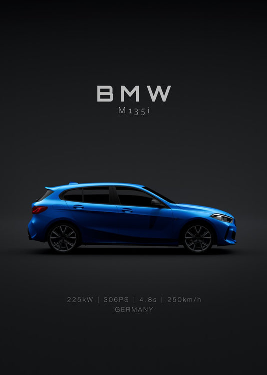 BMW M135i F40 2020 Misano Blue