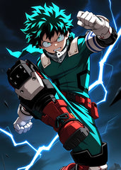 Izuku Midoriya Lightning Power, My Hero Academia