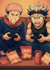 Asta from Black Clover and Yuji from Jujutsu Kaisen