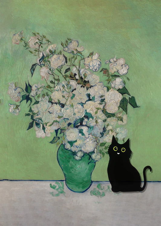 black cat Roses Metropolitan 