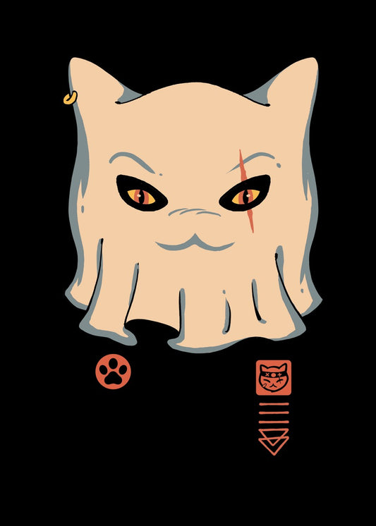 Ghost Meowster Cat