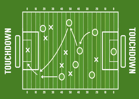 American Football Tactics Art