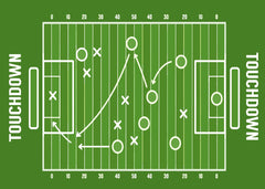 American Football Tactics Art