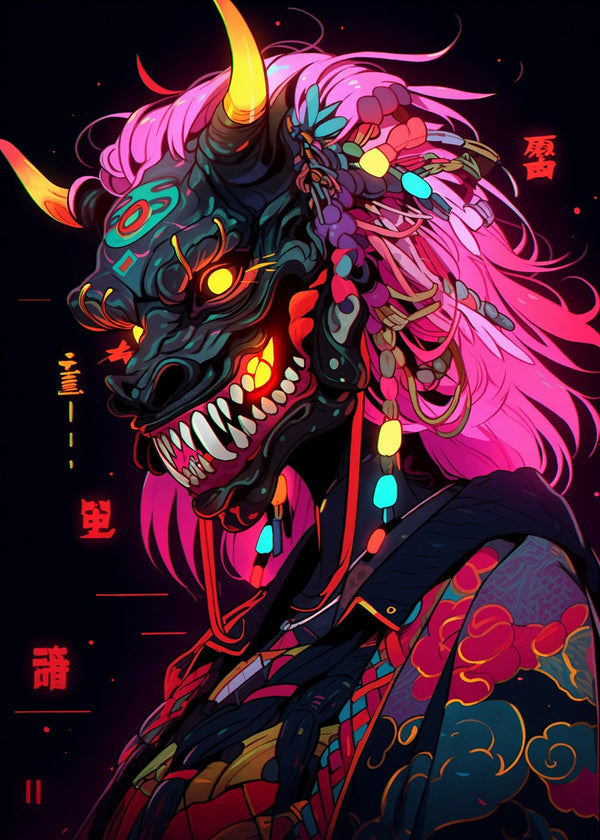 Neon Oni Priestess