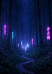 Neon Lush Forest