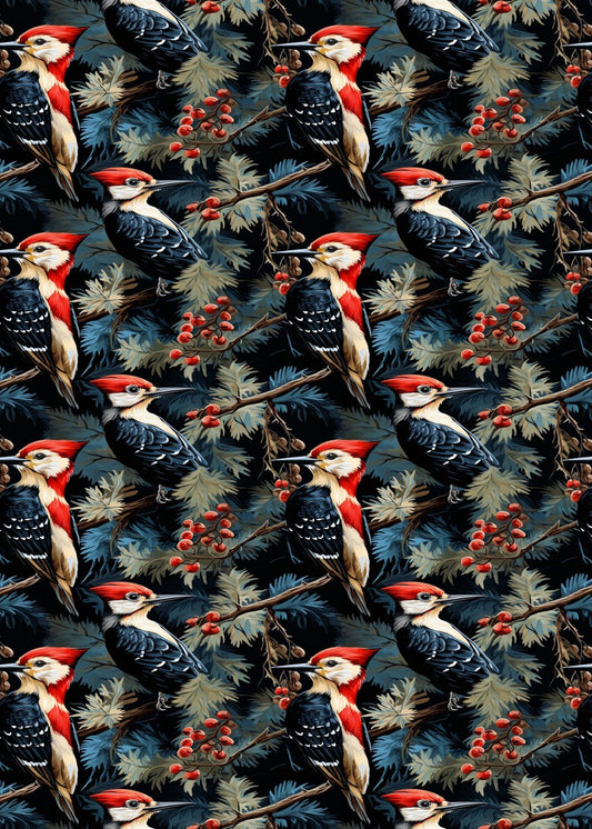 Vibrant Woodpecker Pattern