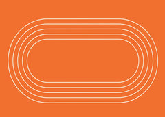 Oval Athlete Running Track