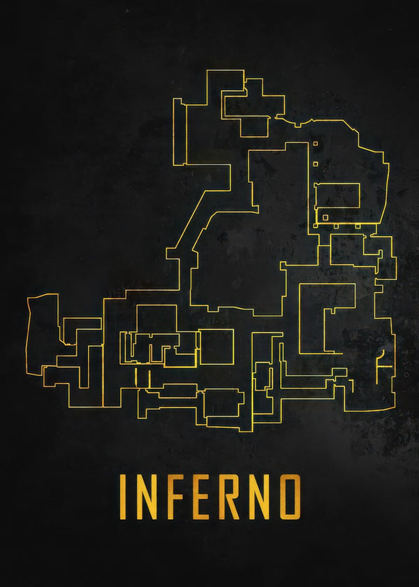 INFERNO Map Black And Gold