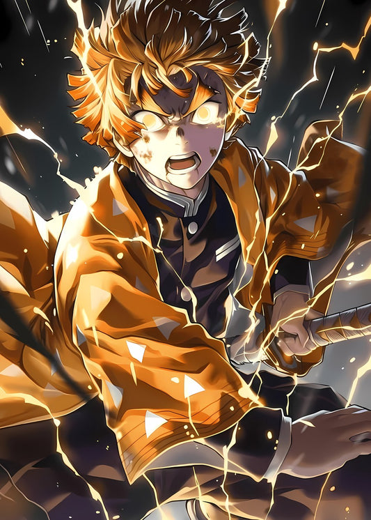 Zenitsu Agatsuma Thunder Breathing, Demon Slayer