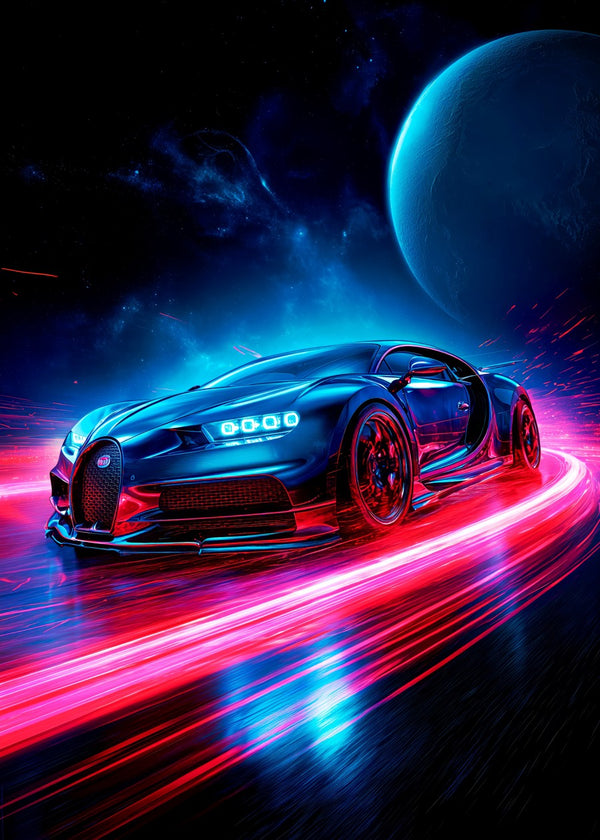Neon Bugatti