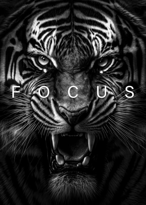 Wild tiger angry face alpha