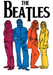 The Beatles Color Silhouete