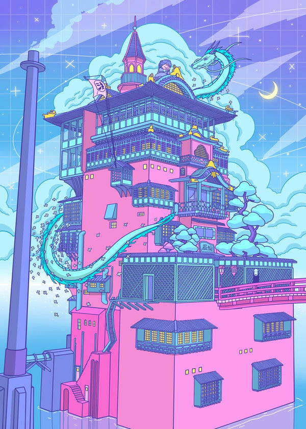 Bath house from Spirited away movie