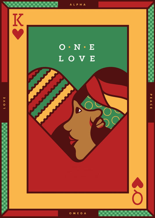 One Love Playing Card Art