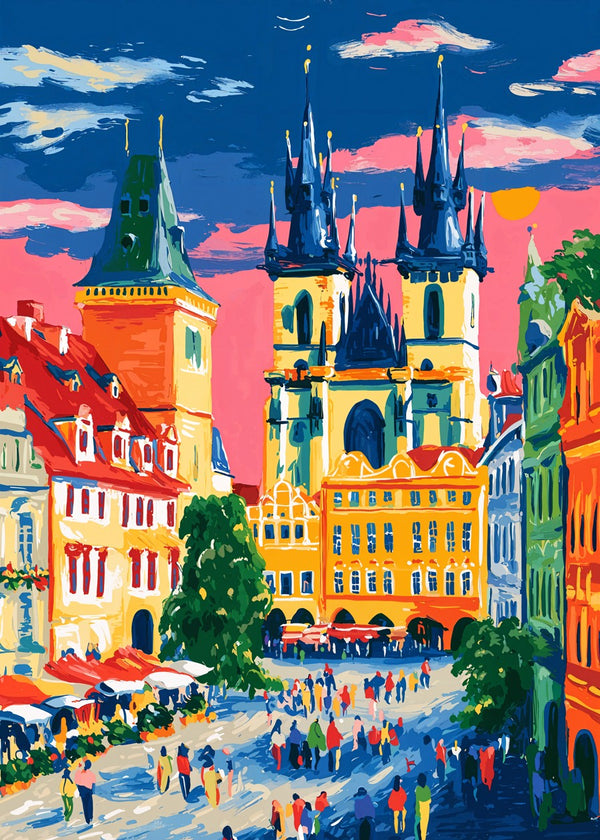 Fauvist Prague Old Town