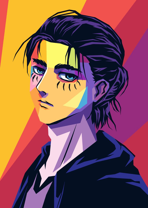 Eren Yeager Vibrant WPAP, Attack on Titan