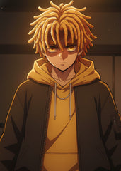 Zenitsu Agatsuma Golden Dreads, Demon Slayer