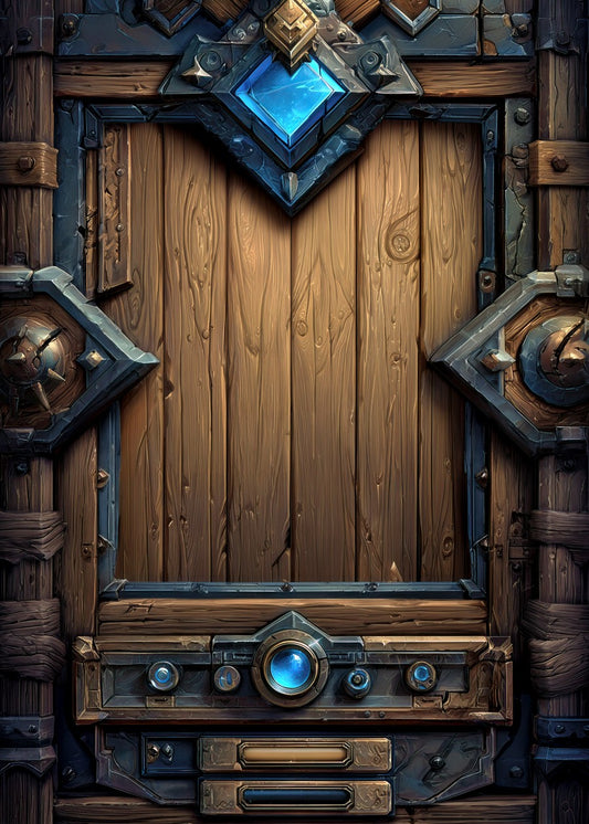 Intricate Fantasy Wooden Door