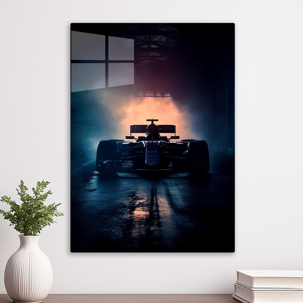 F1 Car in the Dark