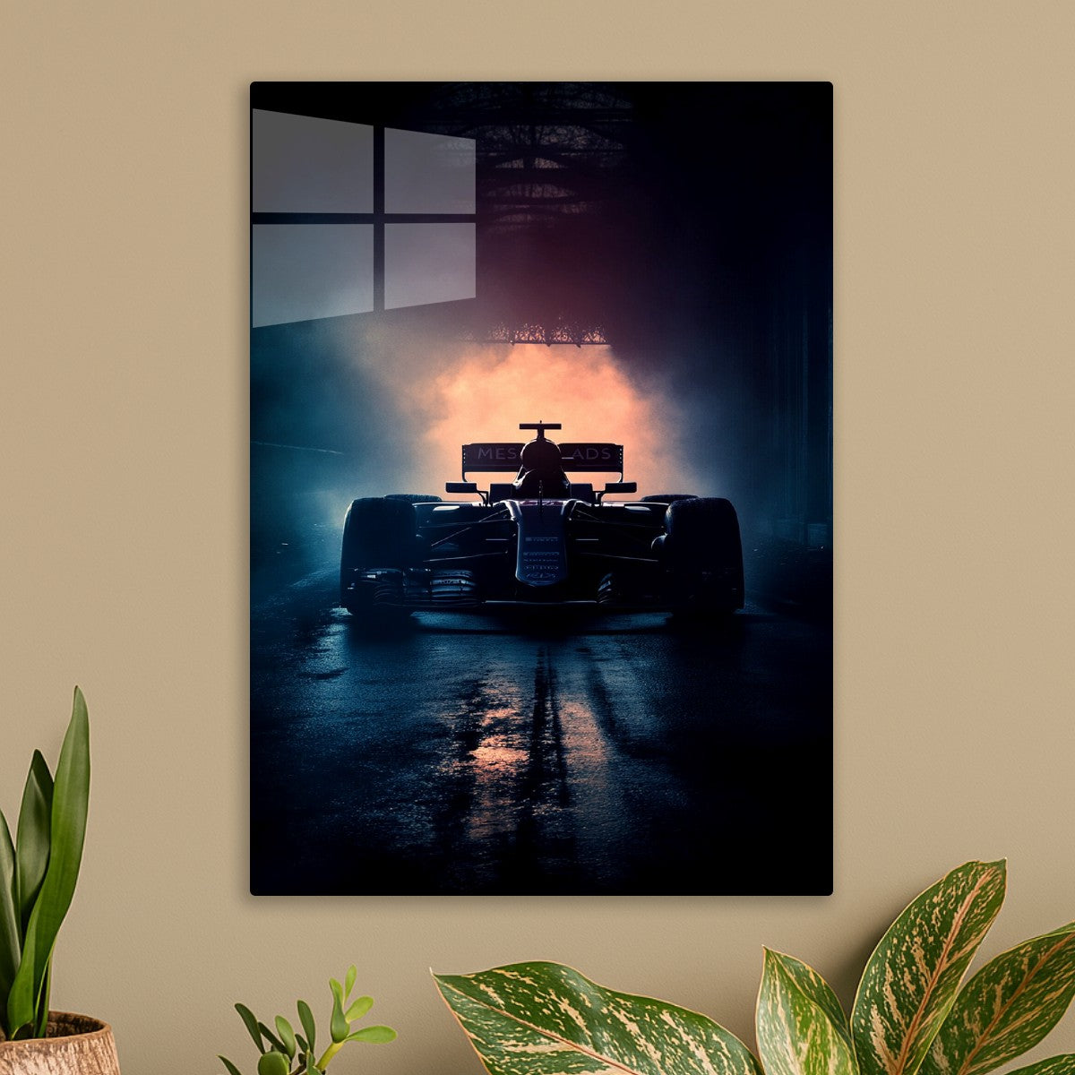 F1 Car in the Dark