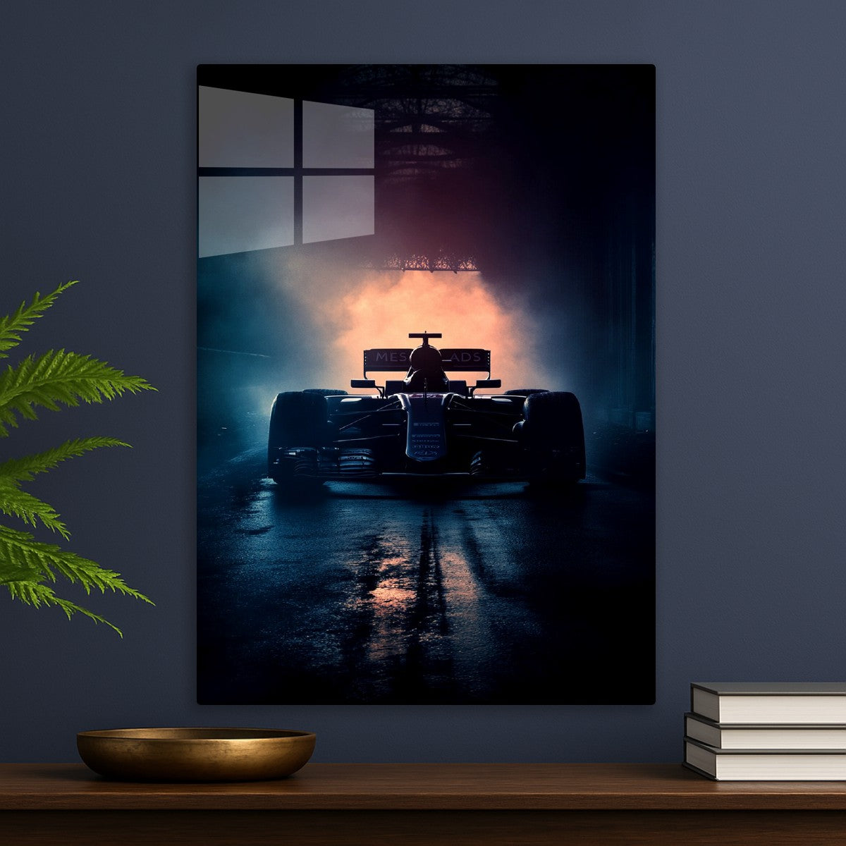 F1 Car in the Dark