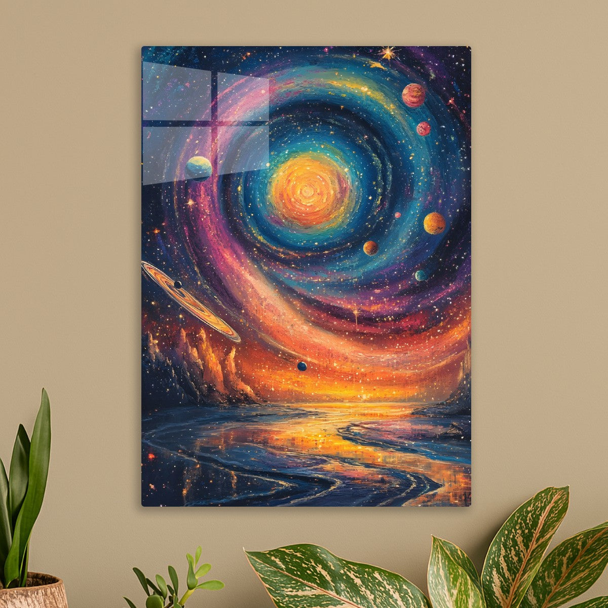 Rainbow Swirl in Oil