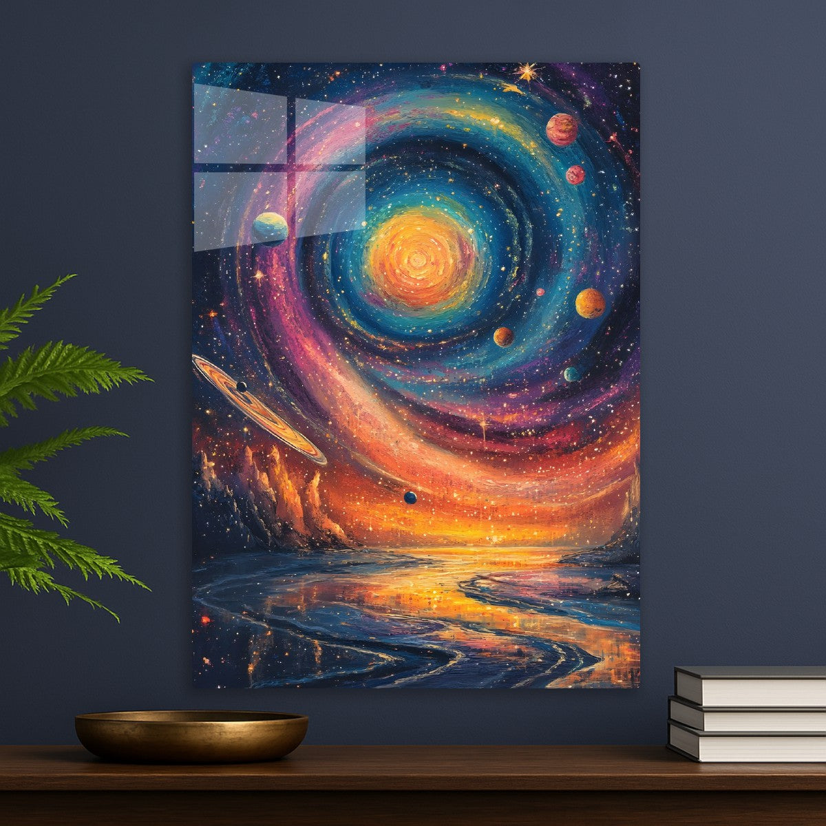 Rainbow Swirl in Oil