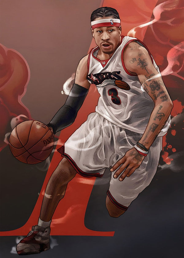 Allen Iverson Dynamic Action Pose