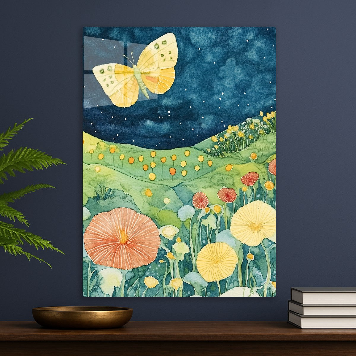 Serene Butterfly Night