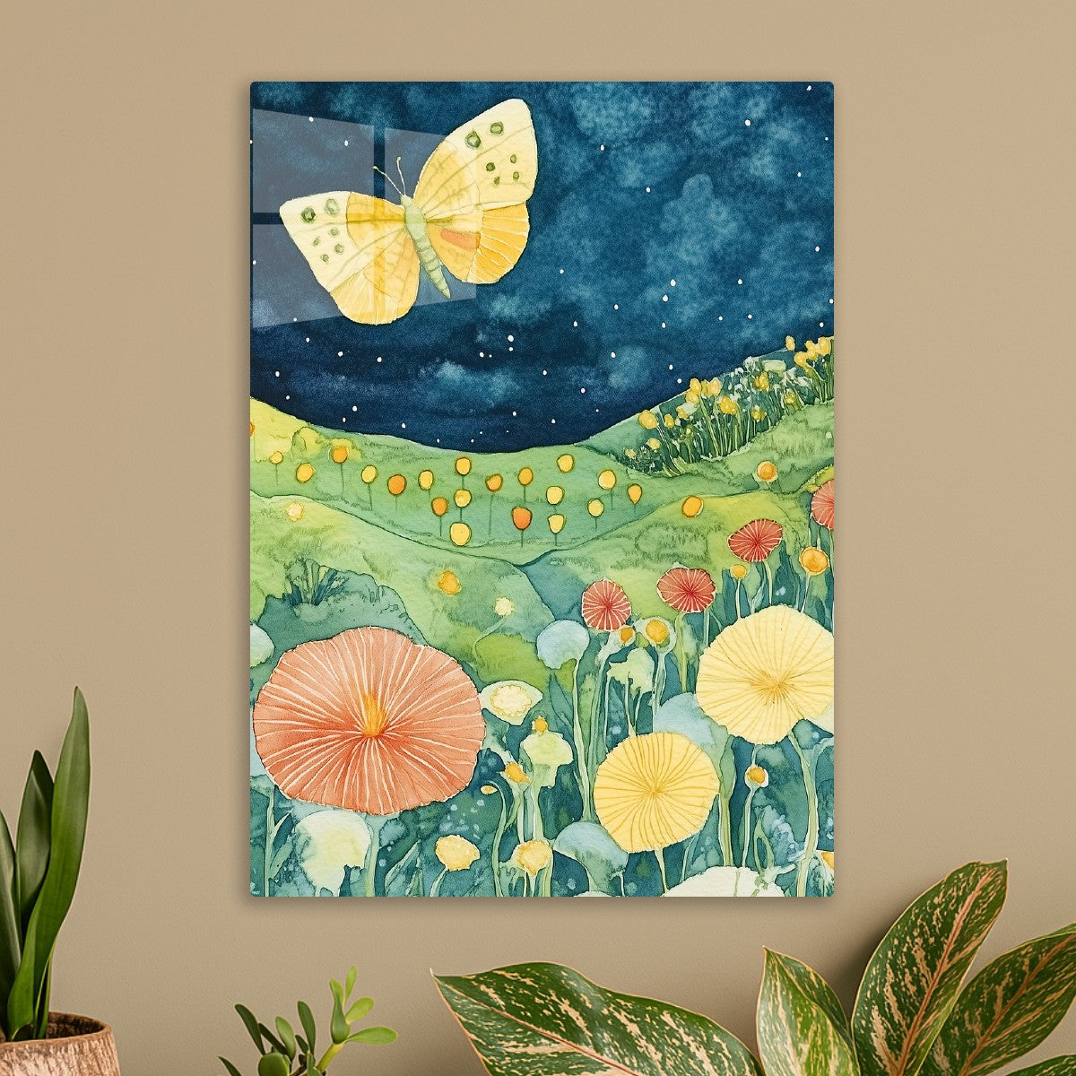 Serene Butterfly Night