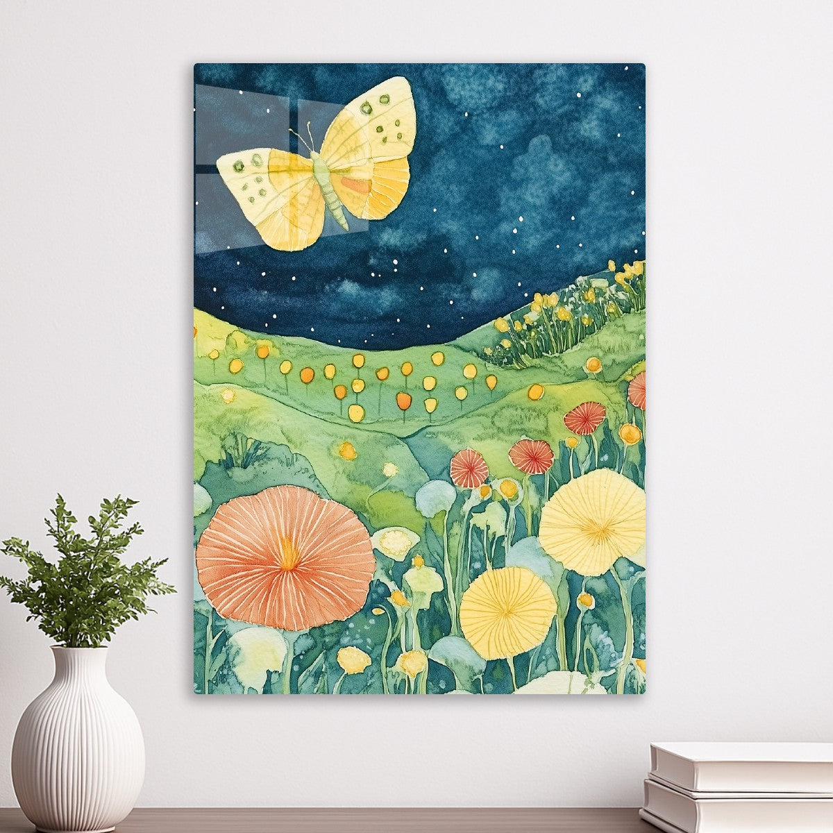 Serene Butterfly Night