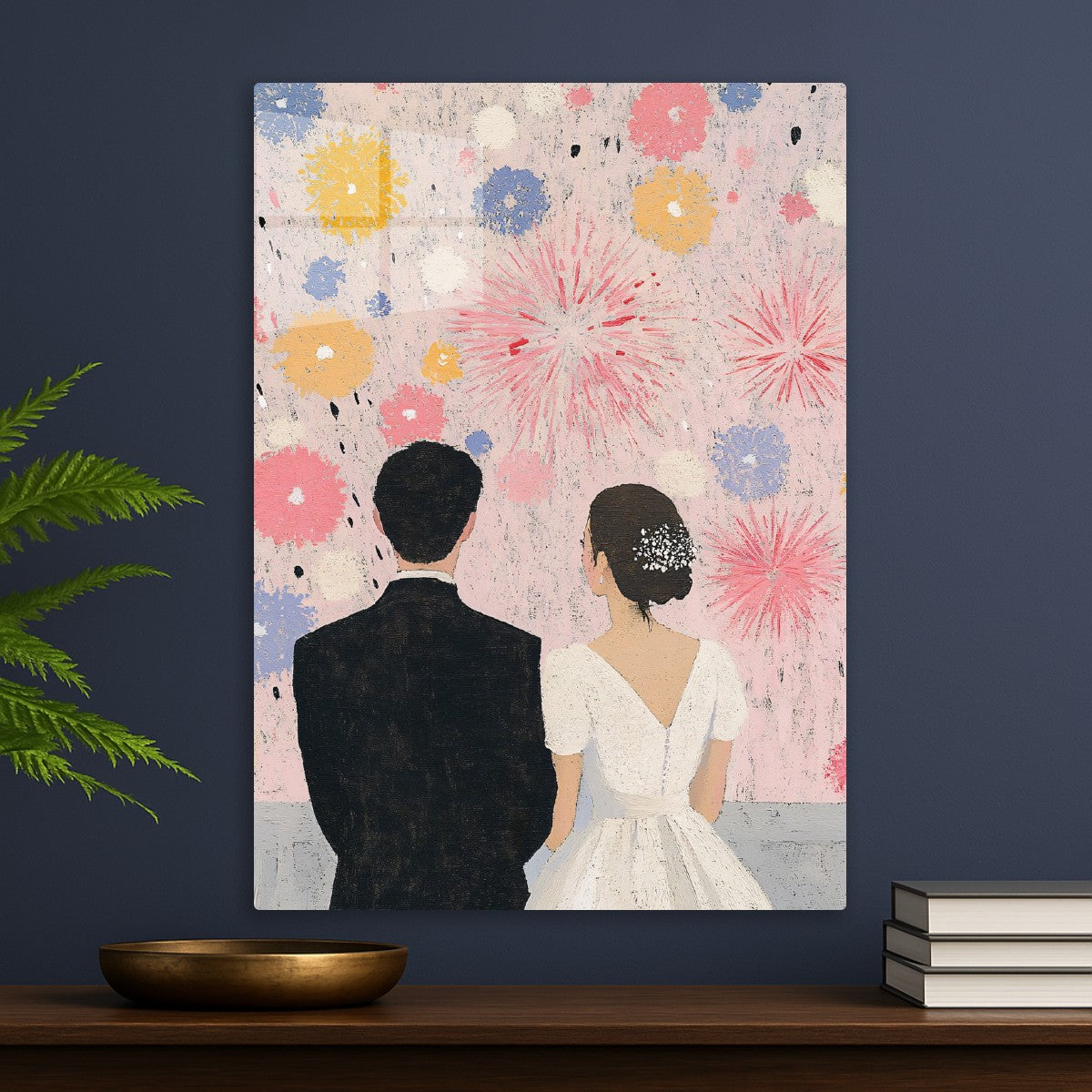 Newlyweds Fireworks Moment