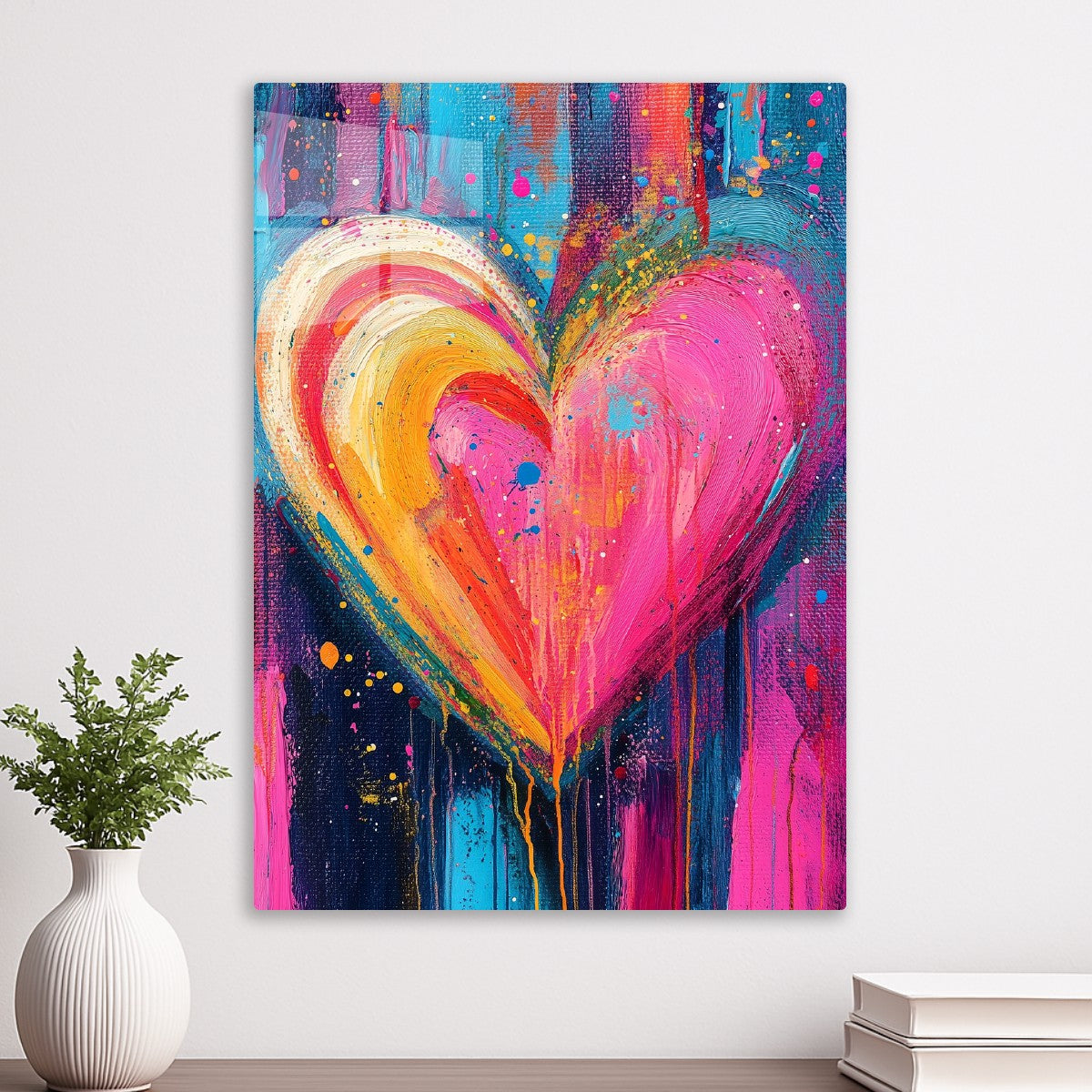 Rainbow Heart Splash