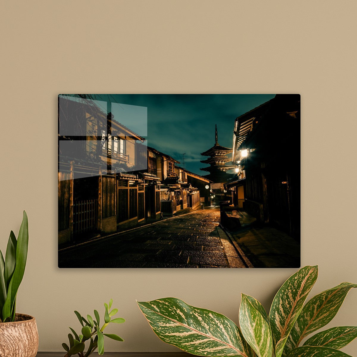 Quiet Japanese Street at Night