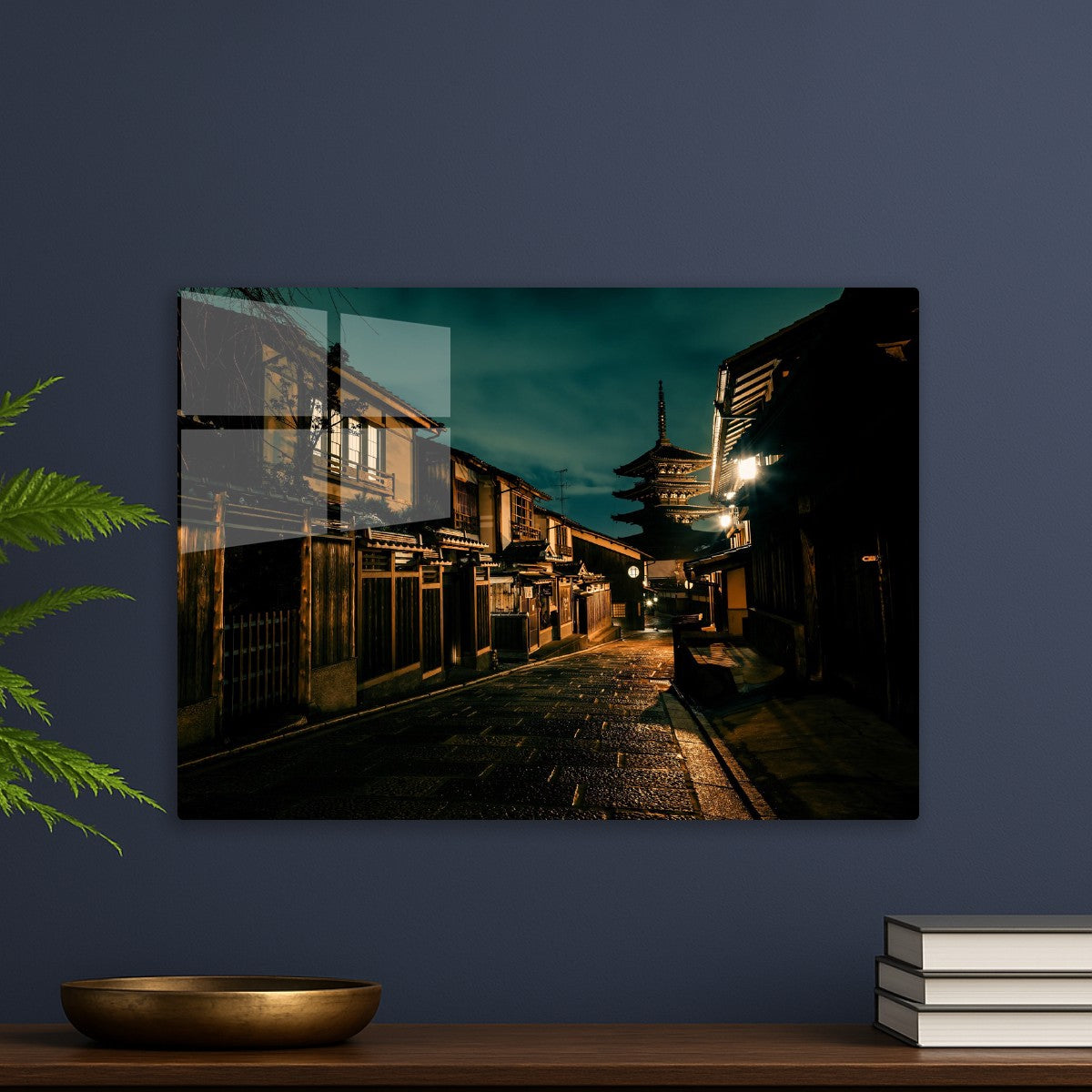 Quiet Japanese Street at Night