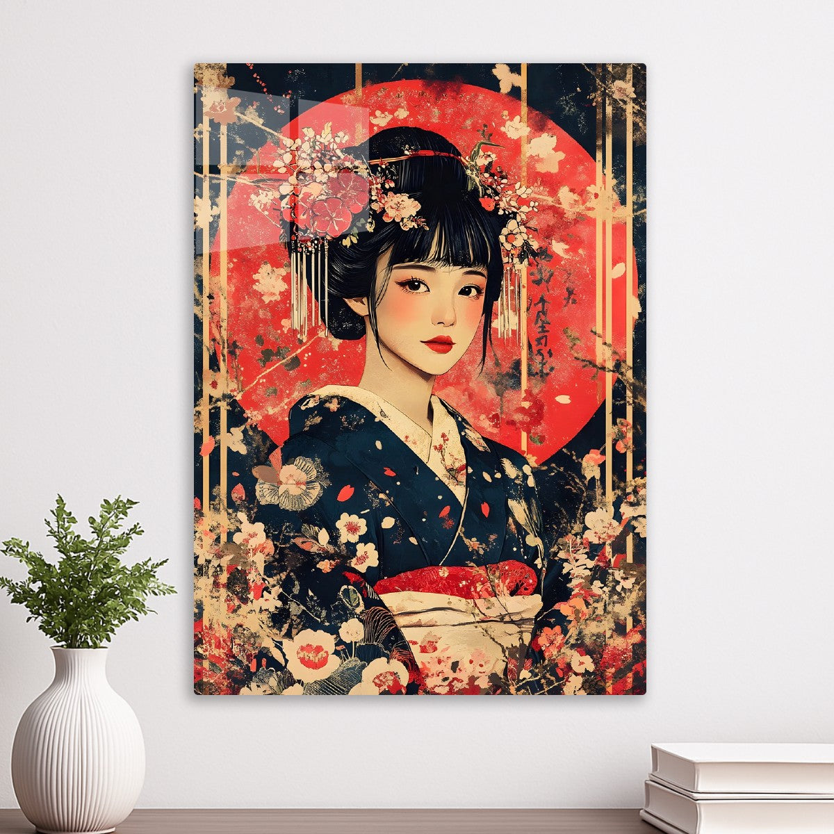 Elegant Woman in Kimono