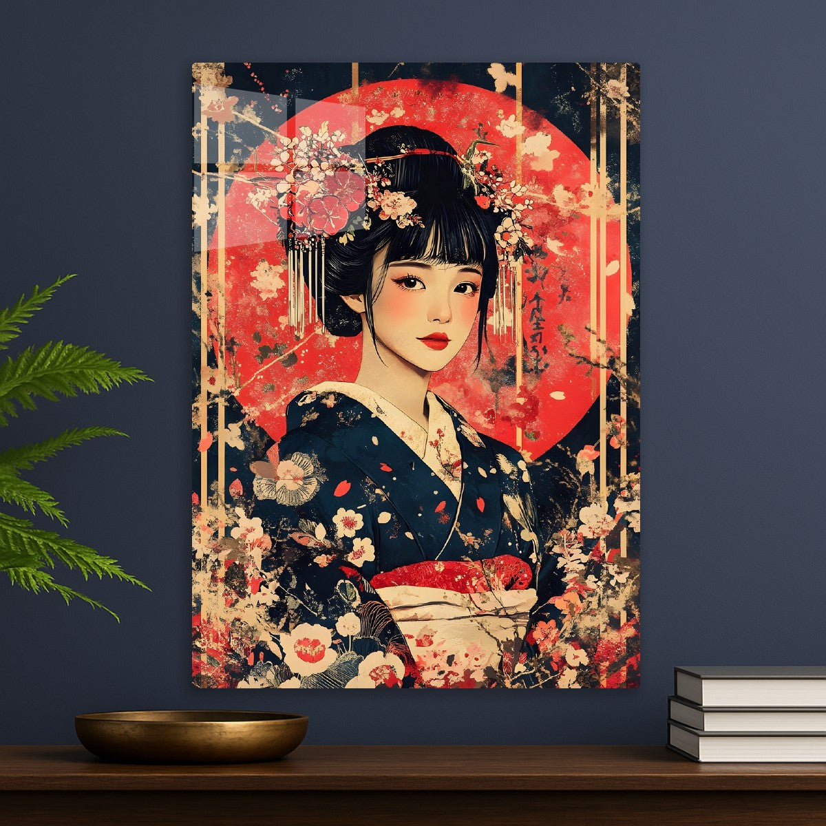 Elegant Woman in Kimono