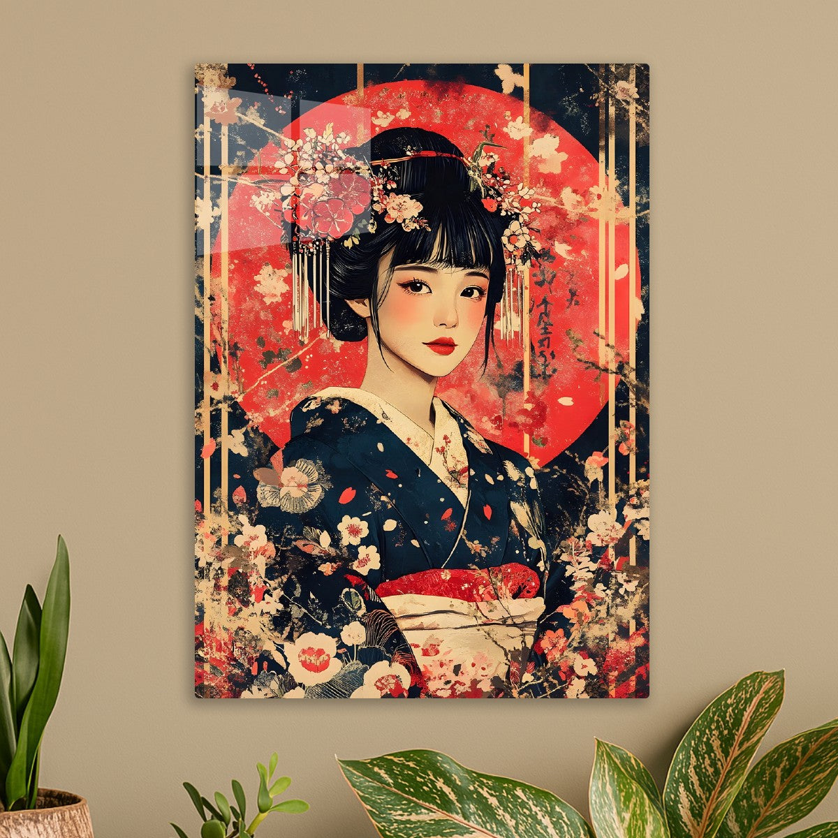 Elegant Woman in Kimono