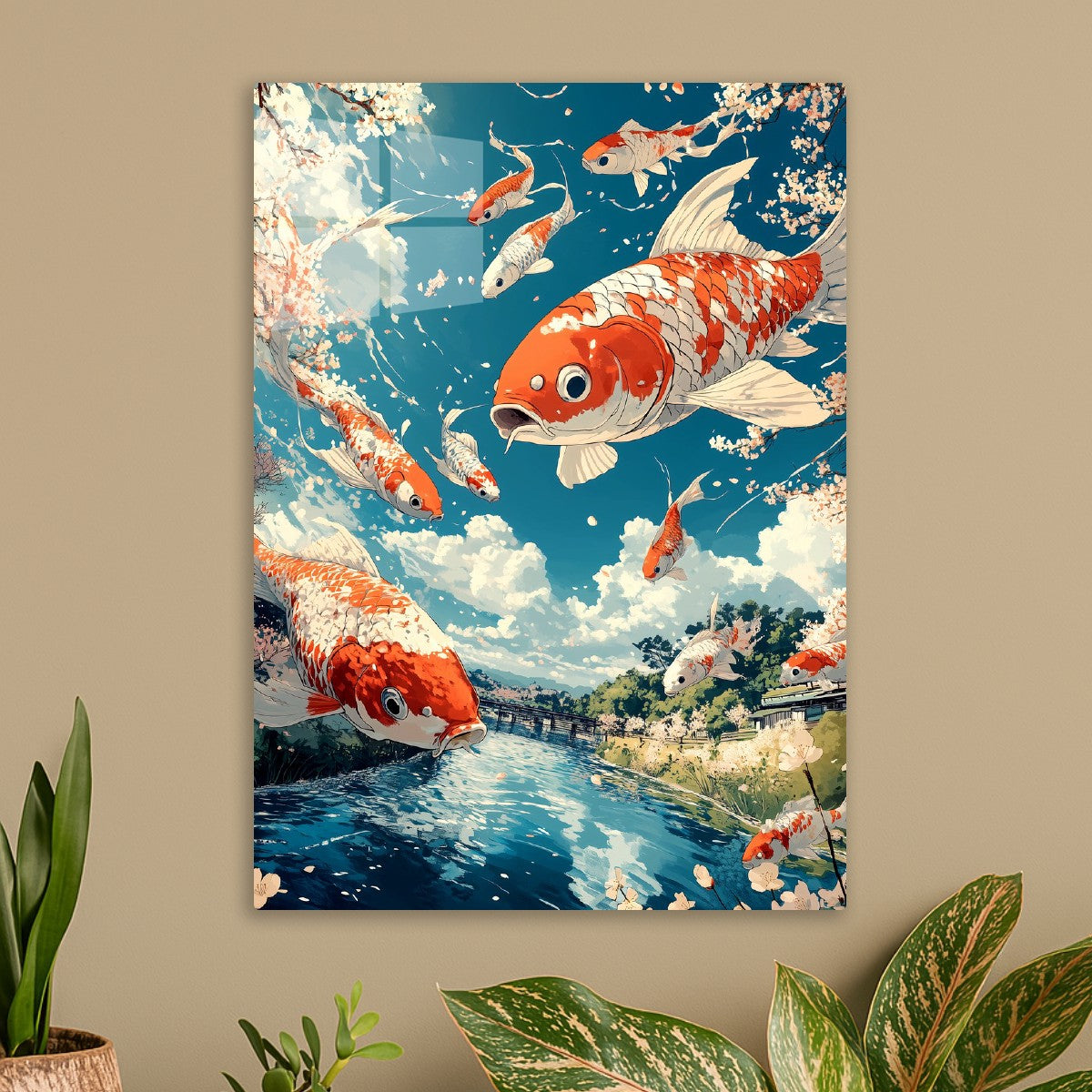 Leaping Koi