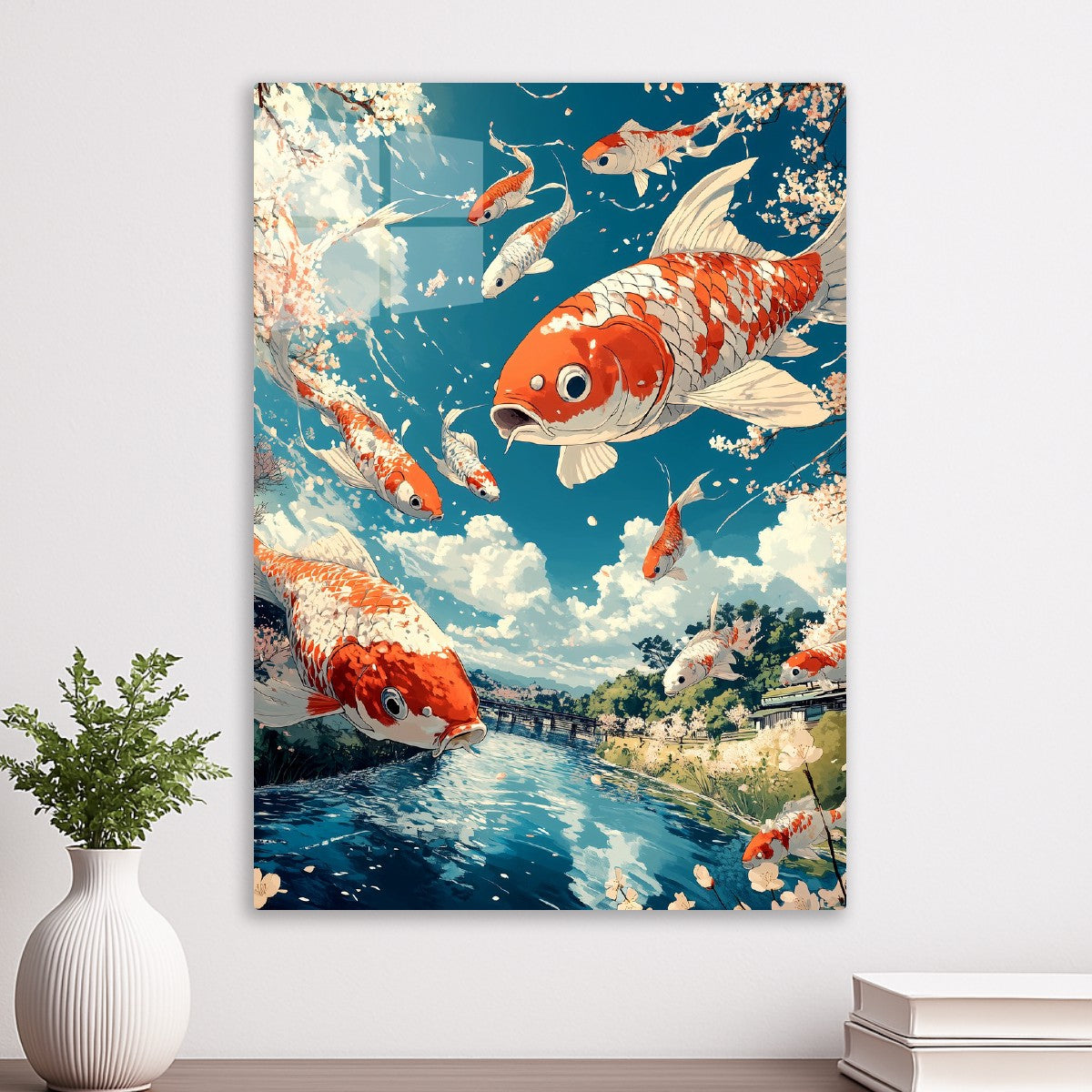 Leaping Koi