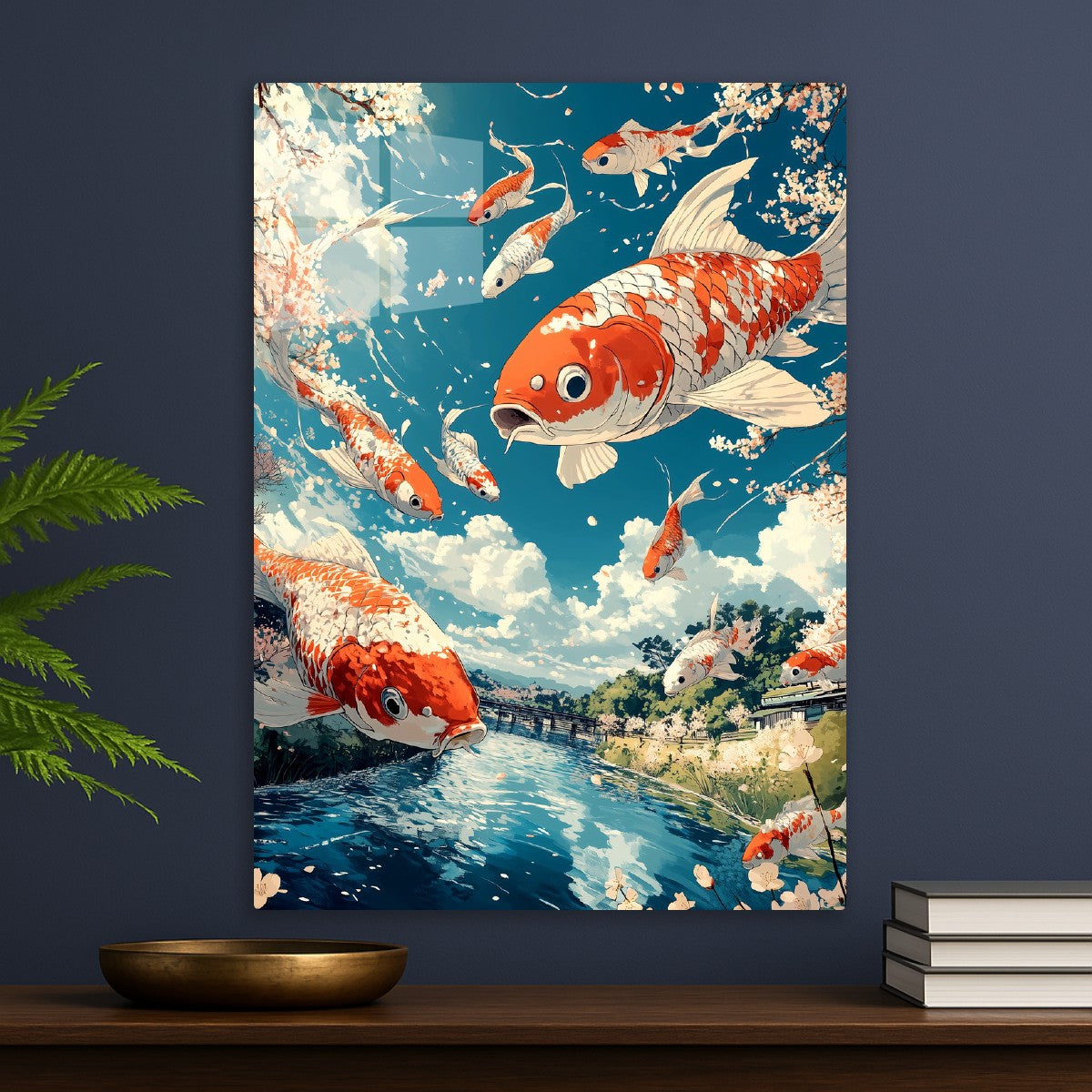 Leaping Koi