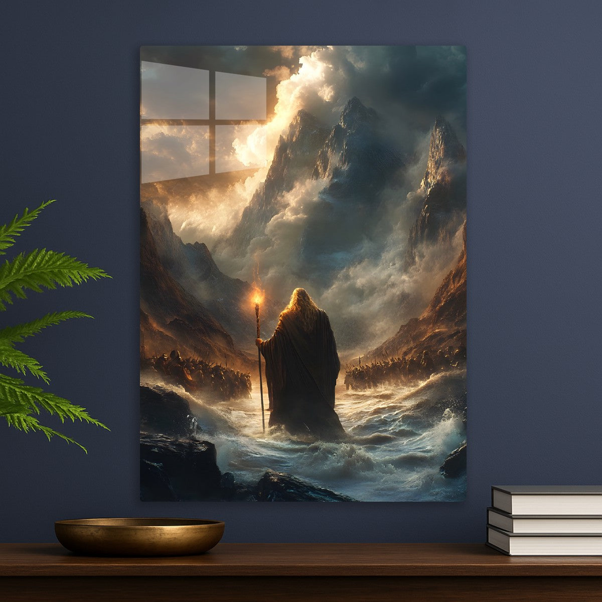 Moses crossing the Red Sea