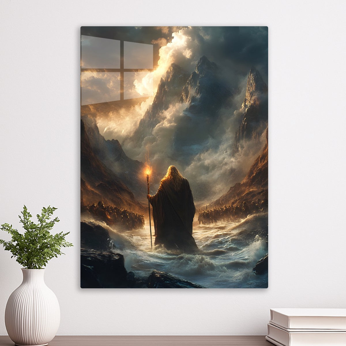Moses crossing the Red Sea