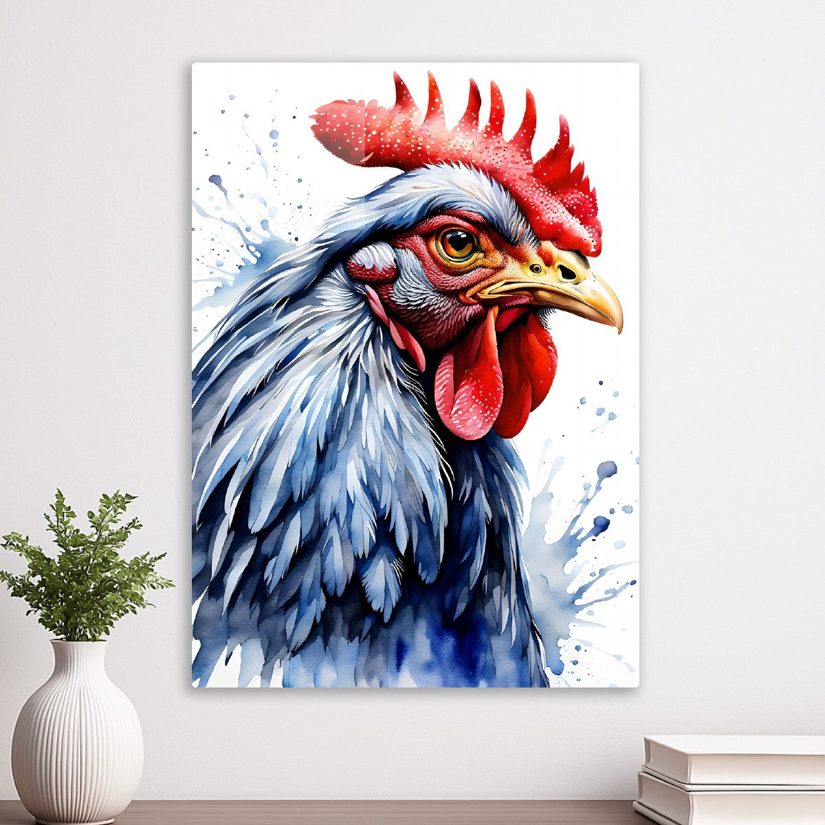 Watercolor Rooster