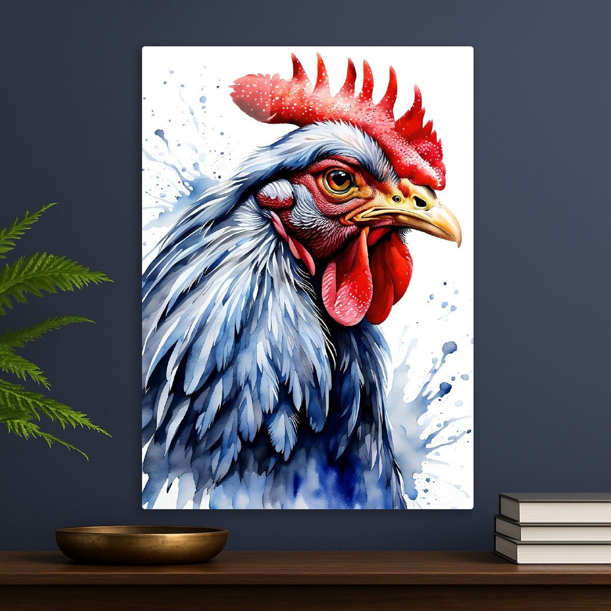 Watercolor Rooster