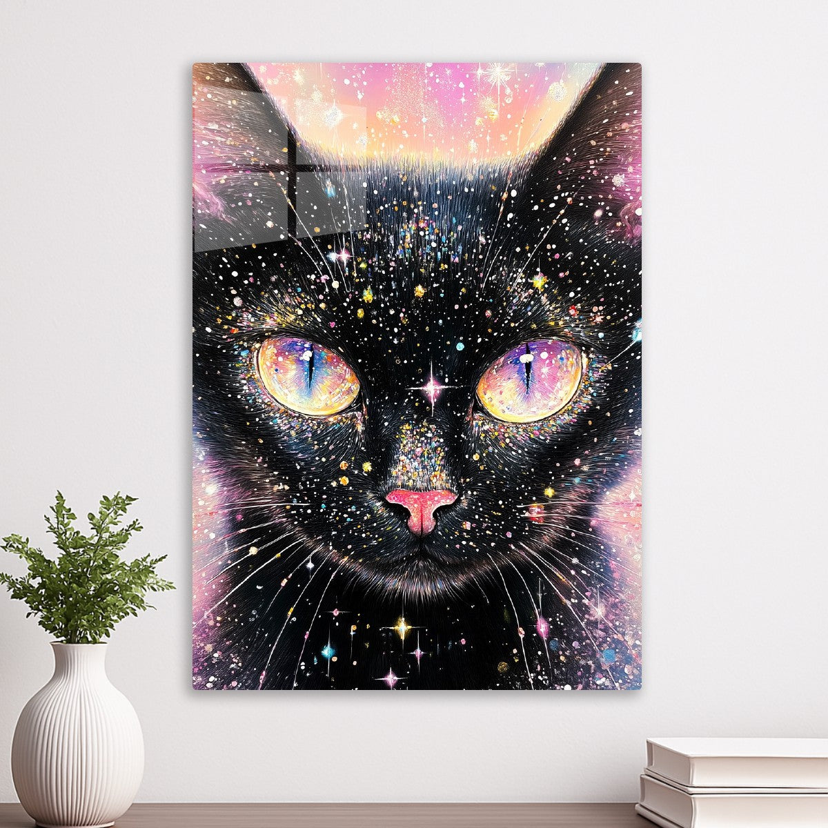 Black Cat And Pink Diamond