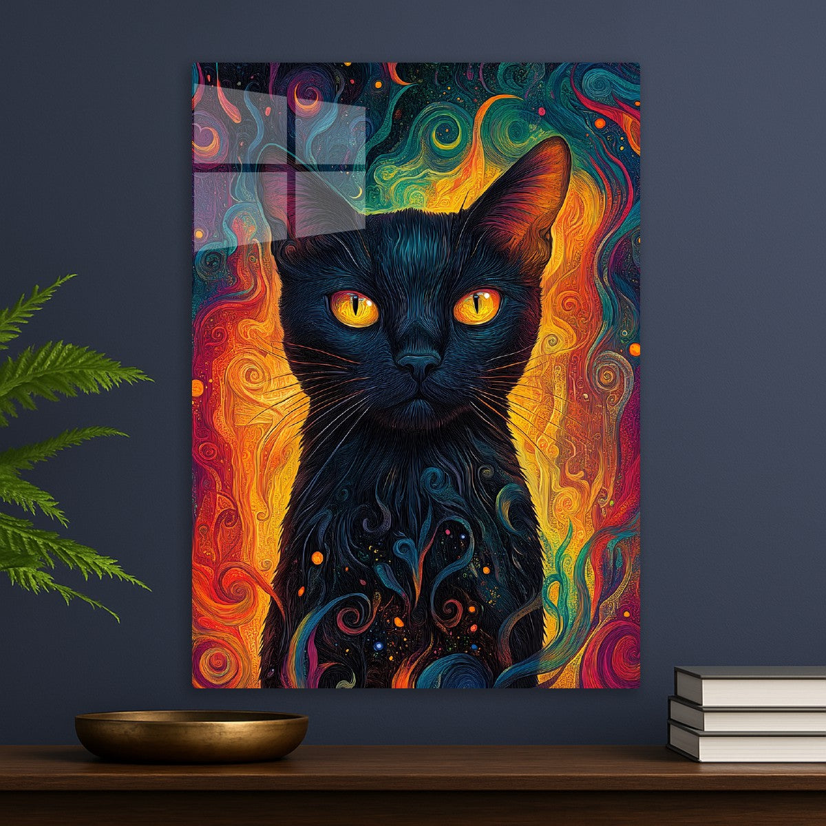 Mysterious black cat
