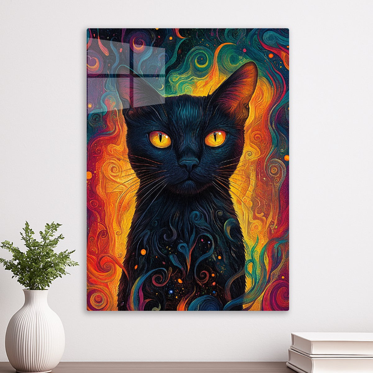Mysterious black cat